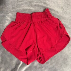 Amazon Women's Vibrant Red Athletic Shorts